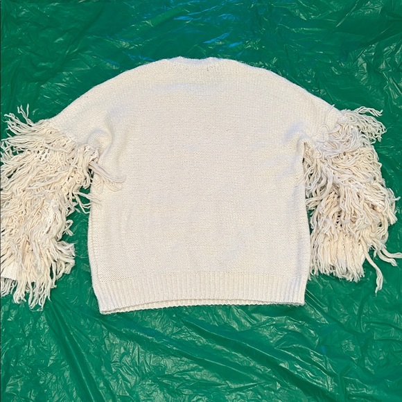Sweater with shredded sleeves - Picture 3 of 8